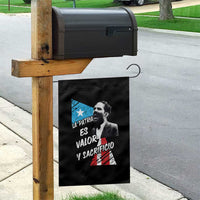 Pedro Albizu Campos Garden Flag La Patria Es Valor Y Sacrificio Puerto Rican Leader - Wonder Print Shop