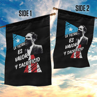 Pedro Albizu Campos Garden Flag La Patria Es Valor Y Sacrificio Puerto Rican Leader - Wonder Print Shop