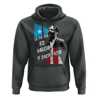 Pedro Albizu Campos Hoodie La Patria Es Valor Y Sacrificio Puerto Rican Leader - Wonder Print Shop