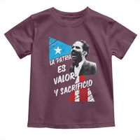 Pedro Albizu Campos Toddler T Shirt La Patria Es Valor Y Sacrificio Puerto Rican Leader - Wonder Print Shop