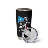 Pedro Albizu Campos Tumbler Cup La Patria Es Valor Y Sacrificio Puerto Rican Leader - Wonder Print Shop