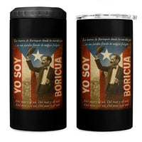 Pedro Albizu Campos 4 in 1 Can Cooler Tumbler Yo Soy Boricua Vintage Puerto Rican Flag - Wonder Print Shop
