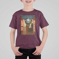 Pedro Albizu Campos T Shirt For Kid Yo Soy Boricua Vintage Puerto Rican Flag - Wonder Print Shop