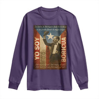 Pedro Albizu Campos Long Sleeve Shirt Yo Soy Boricua Vintage Puerto Rican Flag - Wonder Print Shop