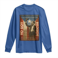Pedro Albizu Campos Long Sleeve Shirt Yo Soy Boricua Vintage Puerto Rican Flag - Wonder Print Shop