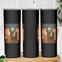 Pedro Albizu Campos Skinny Tumbler Yo Soy Boricua Vintage Puerto Rican Flag - Wonder Print Shop