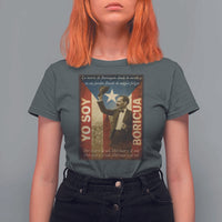 Pedro Albizu Campos T Shirt For Women Yo Soy Boricua Vintage Puerto Rican Flag - Wonder Print Shop