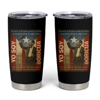 Pedro Albizu Campos Tumbler Cup Yo Soy Boricua Vintage Puerto Rican Flag - Wonder Print Shop