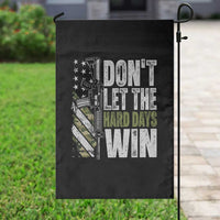 Don't Let The Hard Days Win Garden Flag Inspirational Mental Health Gun Camo American Flag - Wonder Print Shop