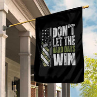 Don't Let The Hard Days Win Garden Flag Inspirational Mental Health Gun Camo American Flag - Wonder Print Shop