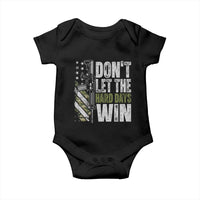 Don't Let The Hard Days Win Baby Onesie Inspirational Mental Health Gun Camo American Flag - Wonder Print Shop