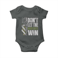 Don't Let The Hard Days Win Baby Onesie Inspirational Mental Health Gun Camo American Flag - Wonder Print Shop