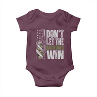 Don't Let The Hard Days Win Baby Onesie Inspirational Mental Health Gun Camo American Flag - Wonder Print Shop