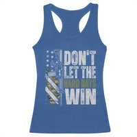 Don't Let The Hard Days Win Racerback Tank Top Inspirational Mental Health Gun Camo American Flag - Wonder Print Shop
