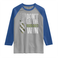 Don't Let The Hard Days Win Raglan Shirt Inspirational Mental Health Gun Camo American Flag - Wonder Print Shop
