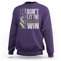 Don't Let The Hard Days Win Sweatshirt Inspirational Mental Health Gun Camo American Flag - Wonder Print Shop