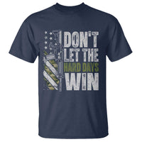 Don't Let The Hard Days Win T Shirt Inspirational Mental Health Gun Camo American Flag - Wonder Print Shop