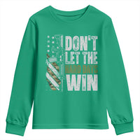 Don't Let The Hard Days Win Youth Sweatshirt Inspirational Mental Health Gun Camo American Flag - Wonder Print Shop