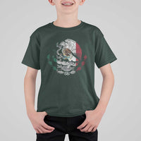 Mexico Coat Of Arms Mexican Flag Seal Symbol T Shirt For Kid - Wonder Print Shop