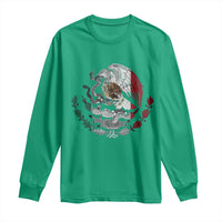 Mexico Coat Of Arms Mexican Flag Seal Symbol Long Sleeve Shirt - Wonder Print Shop