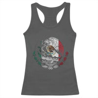 Mexico Coat Of Arms Mexican Flag Seal Symbol Racerback Tank Top - Wonder Print Shop