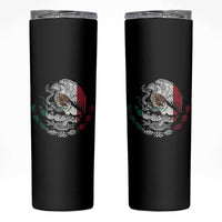 Mexico Coat Of Arms Mexican Flag Seal Symbol Skinny Tumbler - Wonder Print Shop