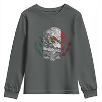 Mexico Coat Of Arms Mexican Flag Seal Symbol Youth Sweatshirt - Wonder Print Shop