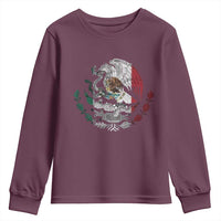 Mexico Coat Of Arms Mexican Flag Seal Symbol Youth Sweatshirt - Wonder Print Shop