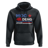 Funny Moo Deng 2024 Hoodie Star Striped