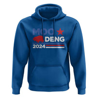 Funny Moo Deng 2024 Hoodie Star Striped