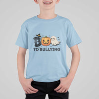 Halloween Unity Day T Shirt For Kid Boo To Bullying Anti Bullying Awareness Ghost Pumpkin - Wonder Print Shop
