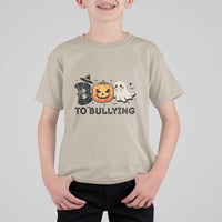 Halloween Unity Day T Shirt For Kid Boo To Bullying Anti Bullying Awareness Ghost Pumpkin - Wonder Print Shop