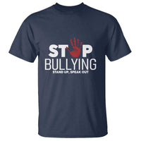 Anti Bullying Awareness T Shirt Stop Bullying Stand Up Speak Out Hand Prints - Wonder Print Shop