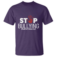 Anti Bullying Awareness T Shirt Stop Bullying Stand Up Speak Out Hand Prints - Wonder Print Shop