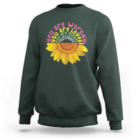 Unity Day Sweatshirt You Are Worthy You Are Loved You Are Needeed You Matter Sunflower - Wonder Print Shop