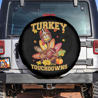 Funny Turkey And Touchdowns Spare Tire Cover Thanksgiving American Football Fall Season - Wonder Print Shop