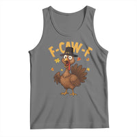 Funny F Caw F Thanksgiving Turkey Tank Top Poultry Humor - Wonder Print Shop