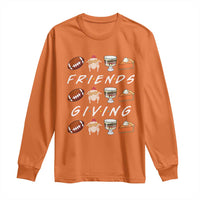 Funny Thanksgiving Thankful Friends Giving Party Long Sleeve Shirt - Wonder Print Shop