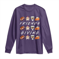 Funny Thanksgiving Thankful Friends Giving Party Long Sleeve Shirt - Wonder Print Shop