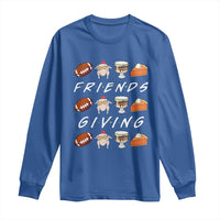 Funny Thanksgiving Thankful Friends Giving Party Long Sleeve Shirt - Wonder Print Shop