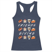 Funny Thanksgiving Thankful Friends Giving Party Racerback Tank Top - Wonder Print Shop