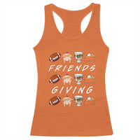 Funny Thanksgiving Thankful Friends Giving Party Racerback Tank Top - Wonder Print Shop