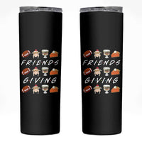 Funny Thanksgiving Thankful Friends Giving Party Skinny Tumbler - Wonder Print Shop