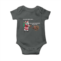 Funny Thanksgiving Christmas Baby Onesie Wait Your Turn Fat Boy Santa Turkey Thanksmas - Wonder Print Shop
