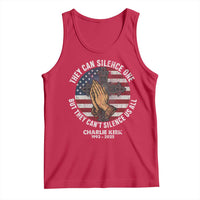 Charlie Kirk Memorial Tank Top They Can Silence One But They Cant Silence Us All - Wonder Print Shop