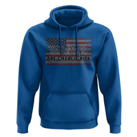 We Are Charlie Kirk Hoodie We The People Vintage American Flag - Wonder Print Shop