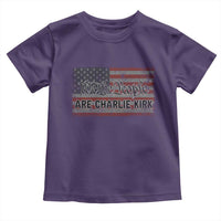 We Are Charlie Kirk Toddler T Shirt We The People Vintage American Flag - Wonder Print Shop