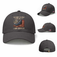 I Am Charlie Kirk Baseball Cap You Cant Silence Us All Vintage American Flag