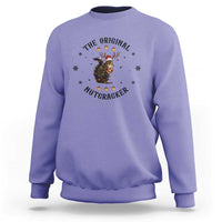 Funny Christmas Squirrel Sweatshirt The Original Nutcracker Snowflake Santa Hat TS11
