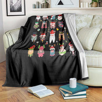 Funny Christmas Viking Throw Blanket Nordic Cute Viking Warriors - Wonder Print Shop